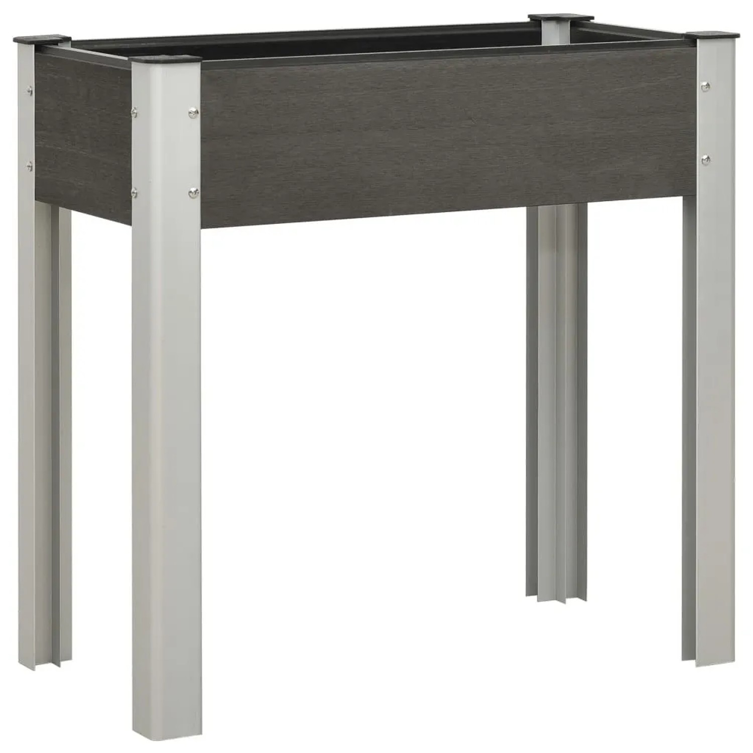 Furnicato Garten-hochbeet 75x40x75 Cm Wpc Grau