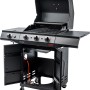 Char-Broil Gasgrill Performance Power Edition 3 mit 3 Brennern, Seitenablage und Unterschrank.