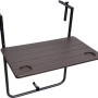 Garden Pleasure Hängeklapptisch Tabora, braune Holzoptik, ideal für kleine Balkone.