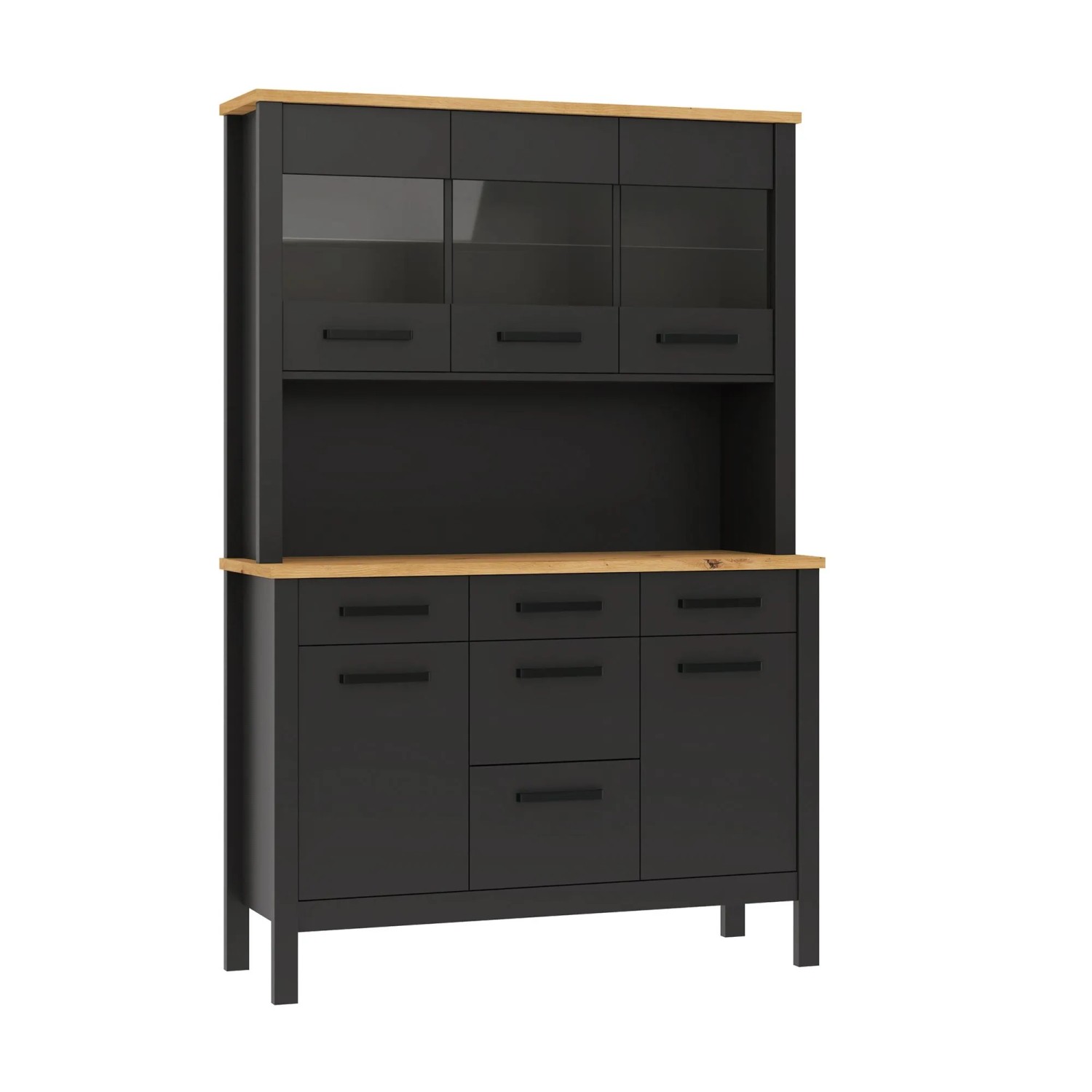 OBI Buffet Veneto Anthrazit mit Artisan Eiche-Nachbildung