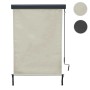 MCW Vertikalmarkise, 250x100cm, Creme-Beige, mit Kurbel und Wandhalterungen.