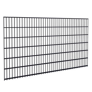 Doppelstabmatte Basic, 123x200 cm, Anthrazit, für Gartenzäune.