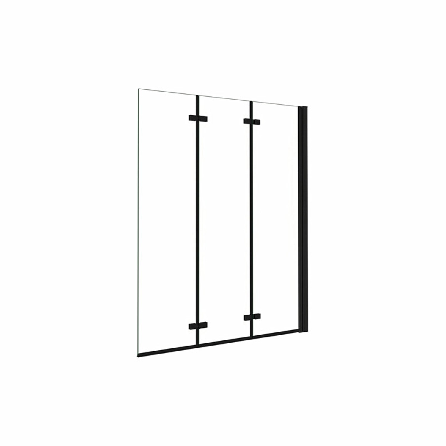 Duschparadies 130 x 140cm Badewannenaufsatz 3tlg Faltwand 6mm Nano Glas Dus günstig online kaufen