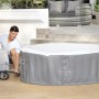 Bestway Lay-Z-Spa St. Lucia AirJet aufblasbarer Whirlpool, Ø 170 cm, mit Mann und Pumpe.