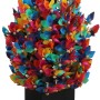 Bunte Mica Decorations Windmühle, 37cm hoch, für die Gartendekoration.