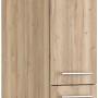 Optifit Apothekerschrank Erik290 in Wildeiche, 30 cm breit, mit Auszügen und Metallschubkästen.
