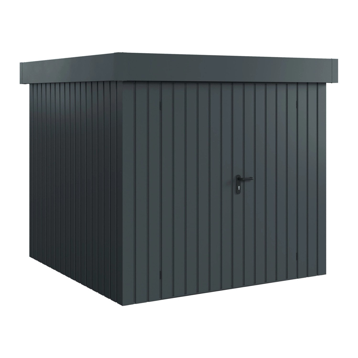 Hörmann EcoStar Gerätehaus Euroline Flachdach 2-flg 237 x 229 cm Anthrazitg günstig online kaufen