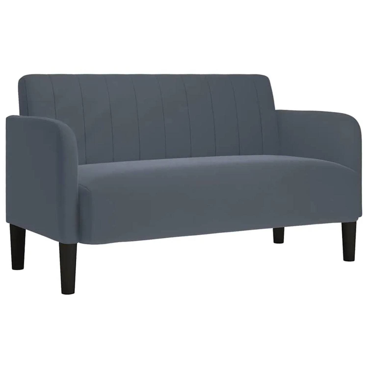 vidaXL Zweisitzer-Sofa Dunkelgrau 109 cm Samt 4100588 günstig online kaufen