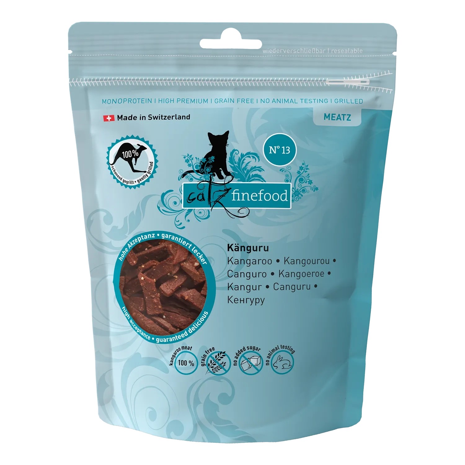 Catz Finefood Katzen-Ergänzungsfutter Meatz N°13 Känguru 45 g