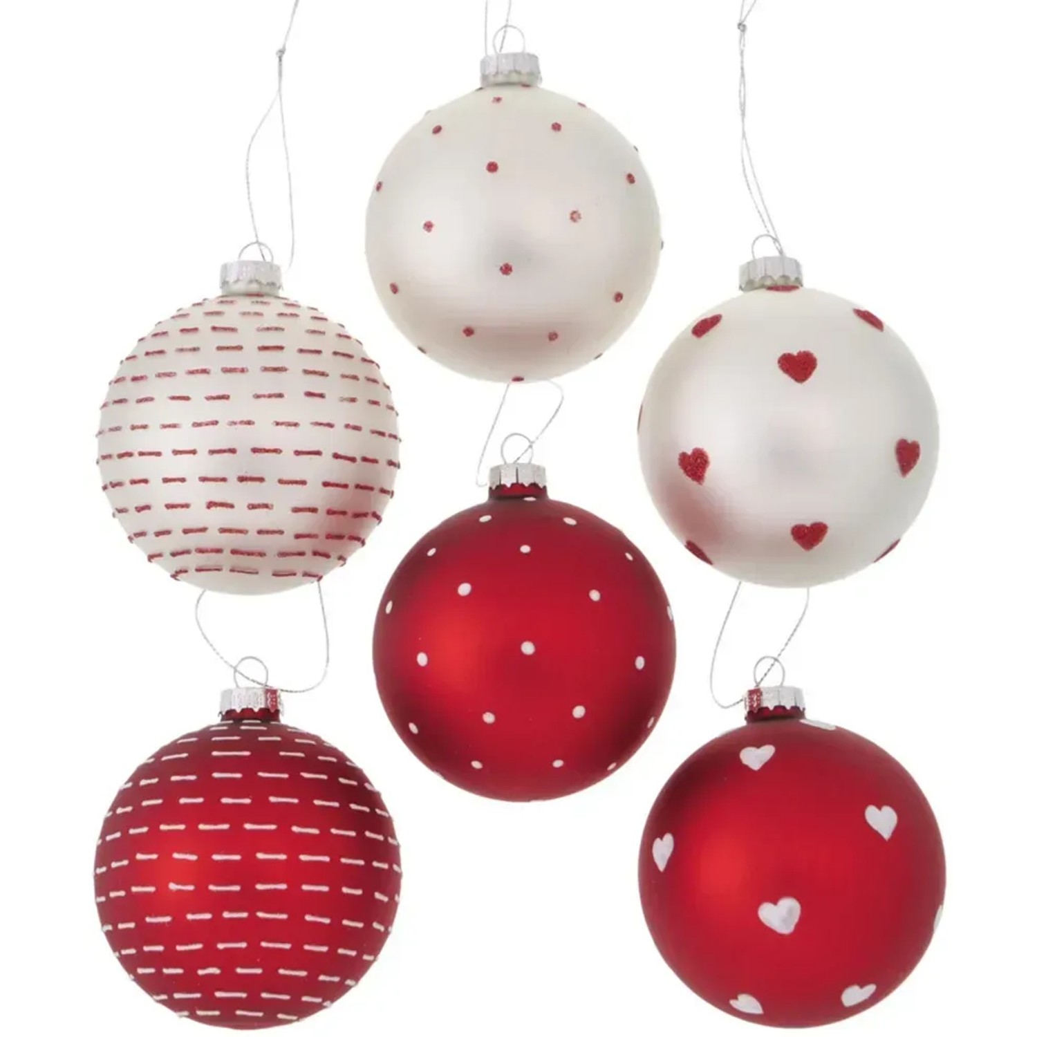 Boltze Home Weihnachtskugel Illum 6-fach sortiert