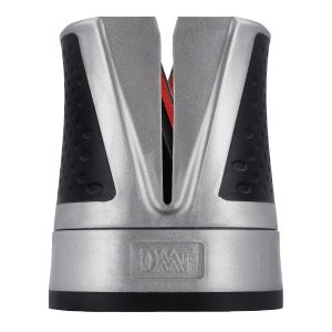 DMT SimpleSharp Messerschärfer Classic: Diamant-Schleifsystem für Küchenmesser, silberfarben.