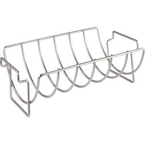 Jamestown Bratenkorb und Spareribs-Halter aus Edelstahl für Grill, Rippchenhalter für bis zu 6 Rippchen.