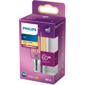 Philips LED-Lampe E14, 6,5W, warmweiß, 806 Lumen in Originalverpackung.