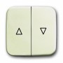 Weiße Busch-Jaeger Wippe für Jalousieschalter Duro 2000 SI mit Pfeil-Aufdruck.