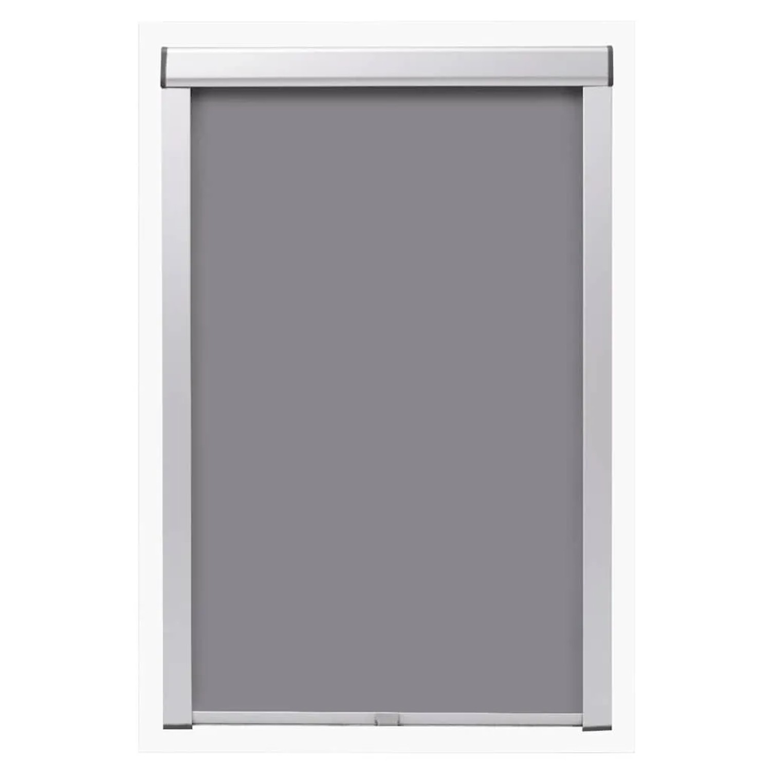 Graues Verdunklungsrollo vidaXL UK08 für Velux-Fenster, geeignet für Dachfenster. Sichtschutz und Abdunkelung.