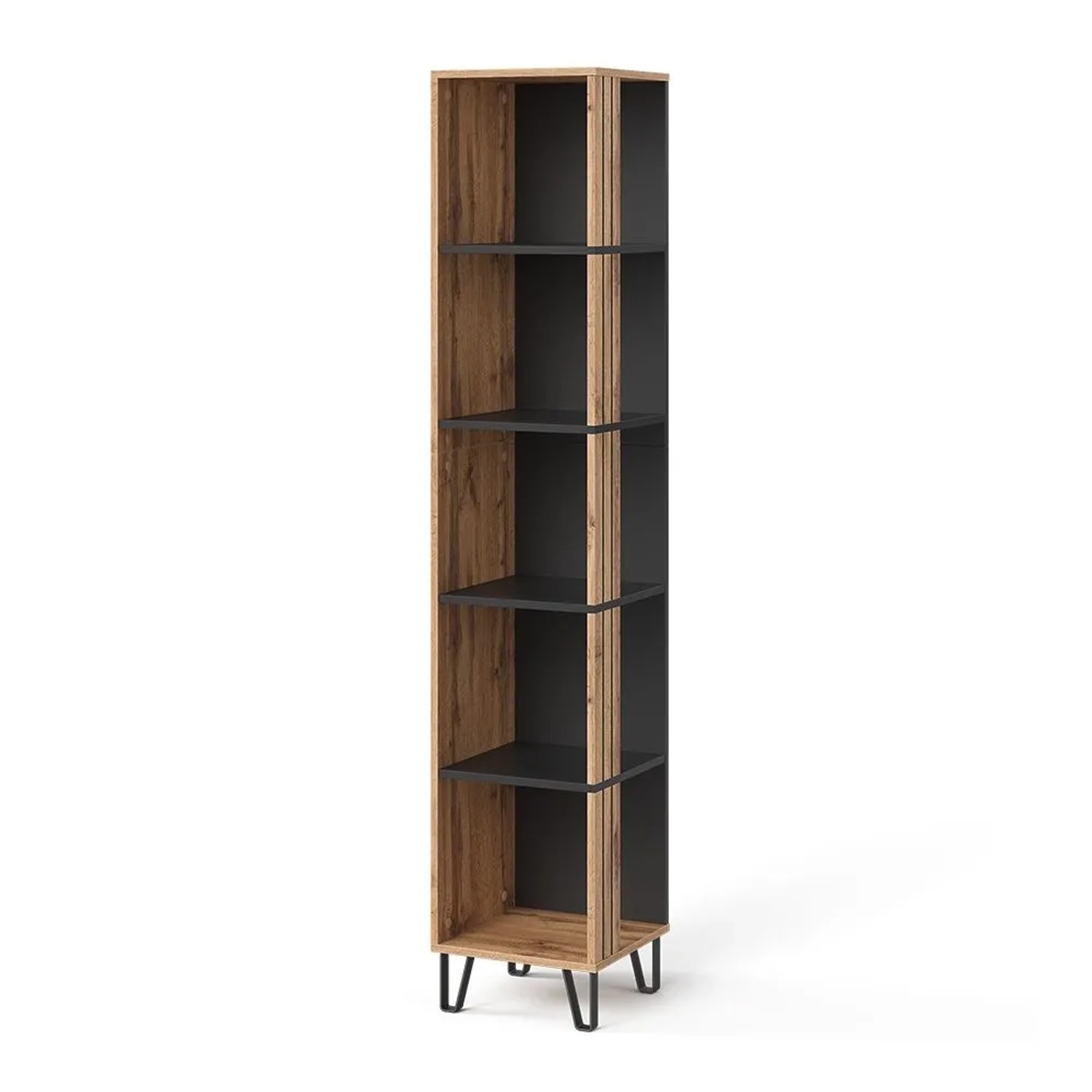 Vicco Bücherregal Amber Eiche Wotan 36 x 187 Art Nr 55553