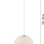 Paul Neuhaus LED-Pendelleuchte Bolo, 1-flammig, Chrom, mit Sternenhimmel-Optik.