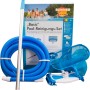 Summerfun Basic Pool Reinigungsset für Sandfilteranlage mit Bürste, Kescher, Schlauch und Teleskopstange.