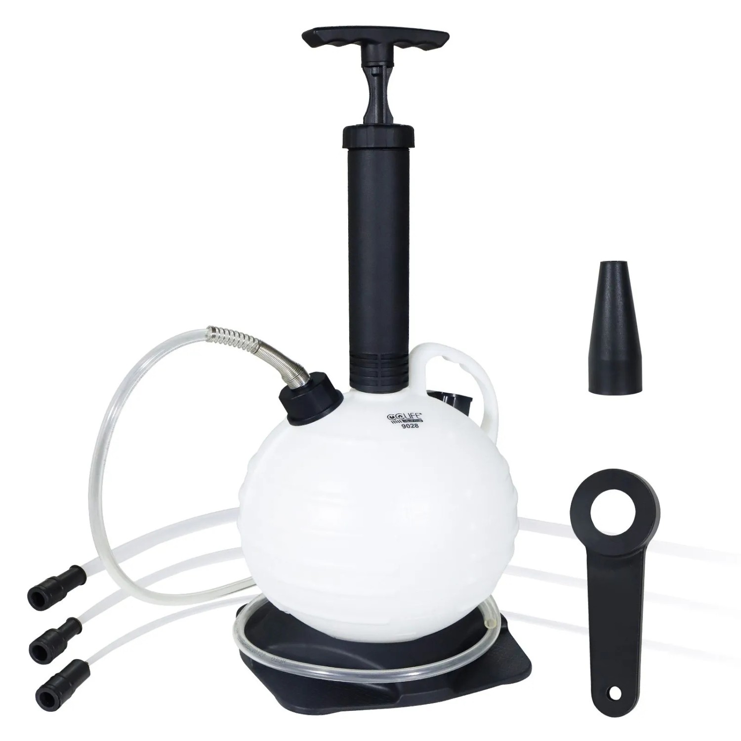 CCLIFE 6L Manuelle Ölabsaugpumpe für Öl Benzin Diesel Bremsflüssigkeit mit 1,5m Schlauch