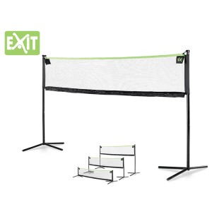 EXIT Sportnetz, verstellbar, 155x300cm, schwarz. Multifunktionales Netz für Spiel & Spaß, in 3 Höhen einstellbar.