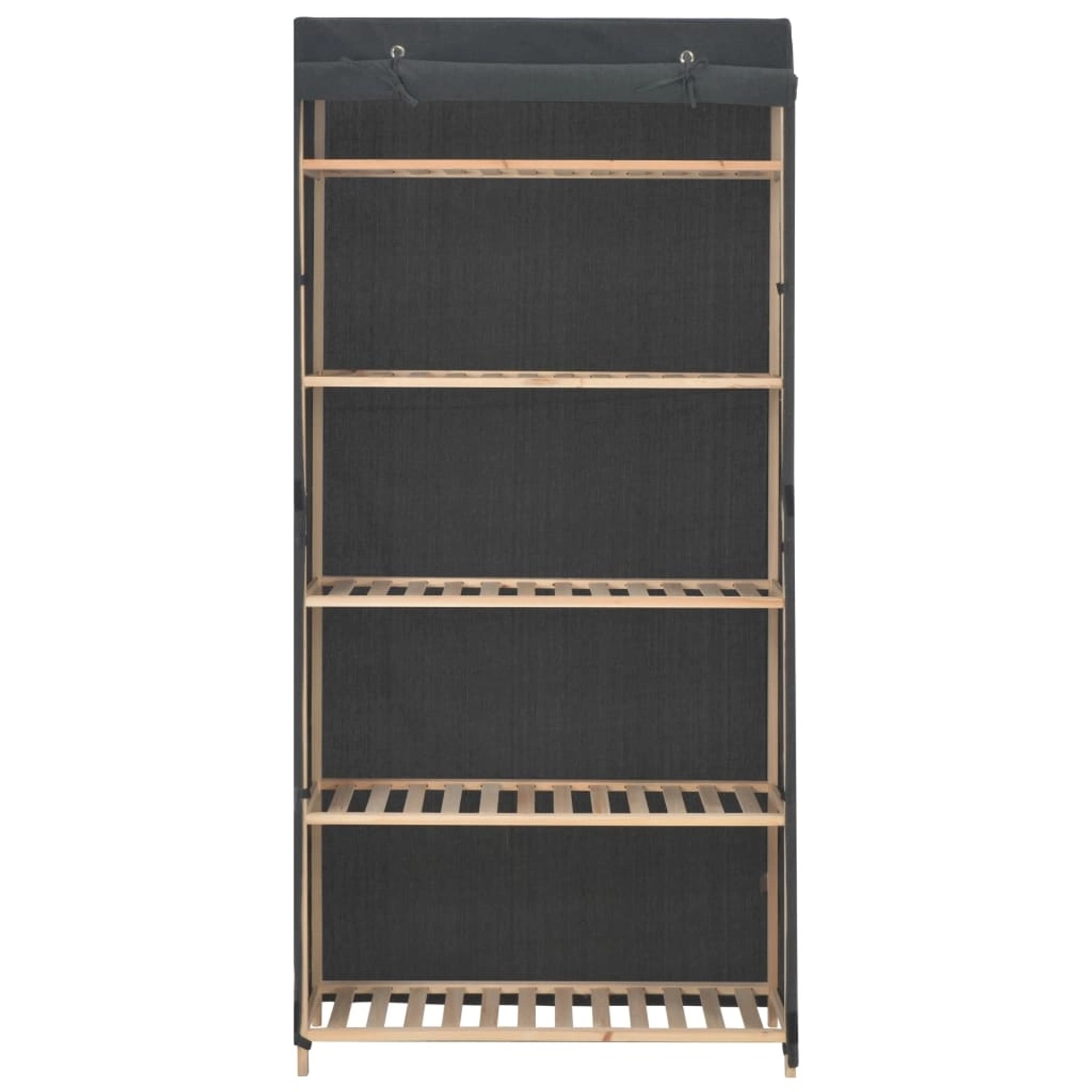 vidaXL Kleiderschrank Grau 79 x 40 x 170 cm Stoff Modell 1 günstig online kaufen