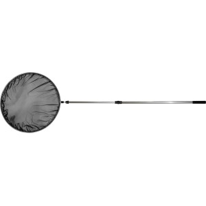 Runder Söll Koi-Teichkescher mit Teleskopstiel aus Aluminium, verstellbar von 90 cm bis 160 cm.