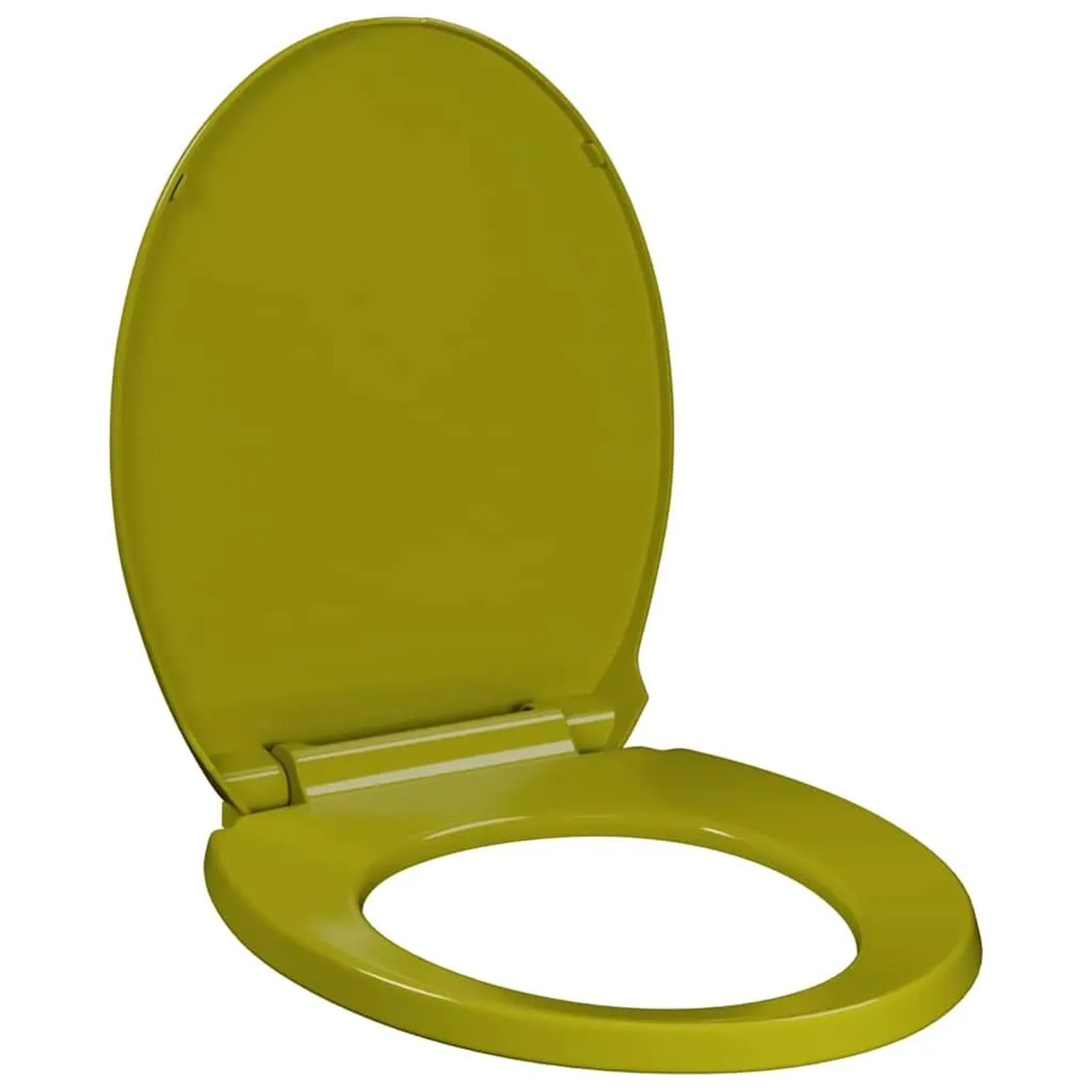 vidaXL Toilettensitz mit Absenkautomatik Grün Oval 145824