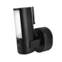 Schwarze Abus WLAN Außenkamera PPIC46520 mit Licht und Antenne zur Videoüberwachung.