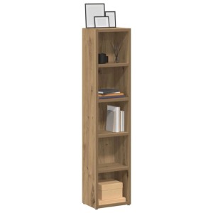 vidaXL CD-Regale 2 Stk Artisan-Eiche 21x16x93,5 cm Holzwerkstoff 855839