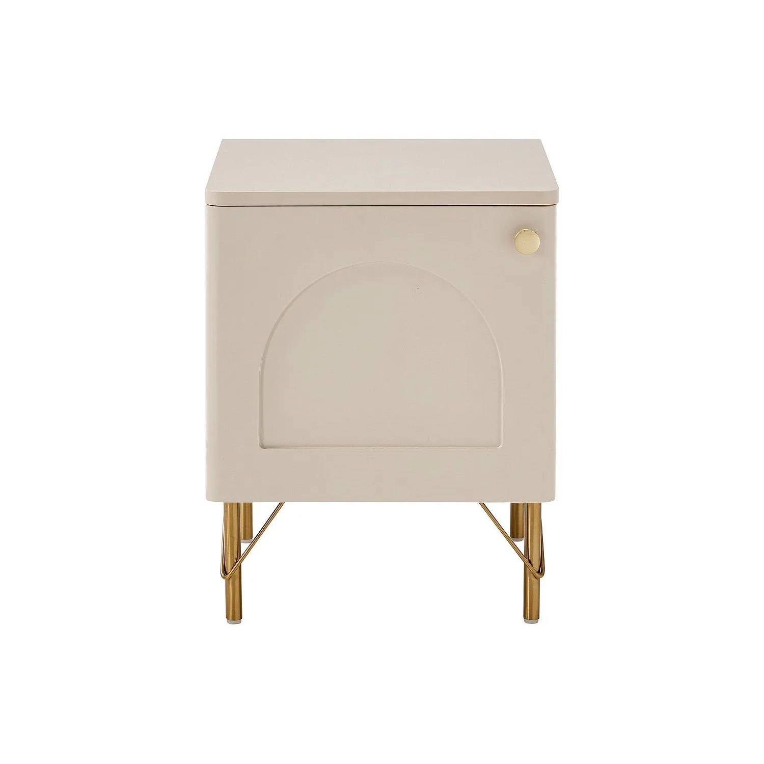 Vente-unique Nachttisch Alobara Beige  Goldfarben 40 cm