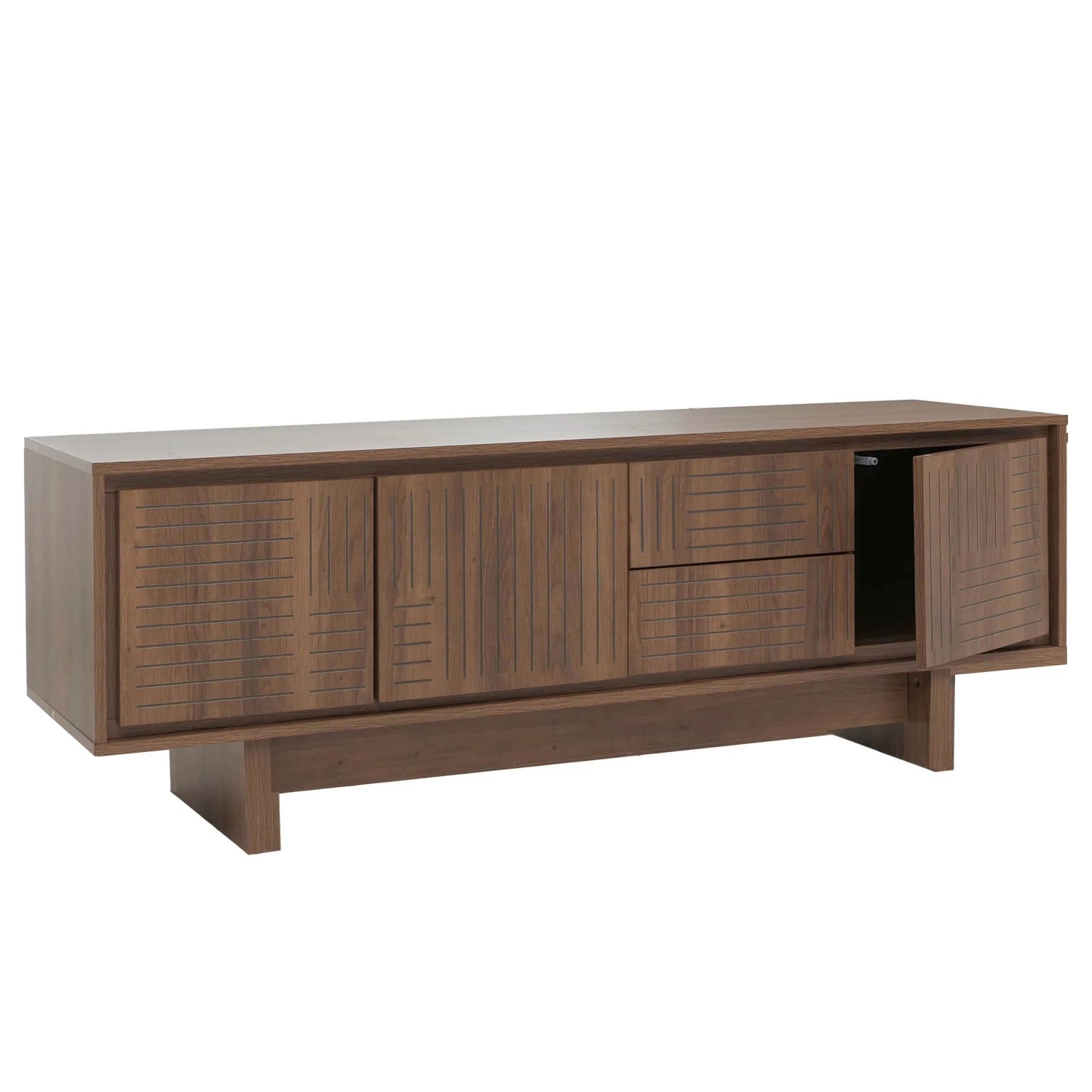 MCW TV-Rack O34 Melamin 51,5x150x39,5cm Braun