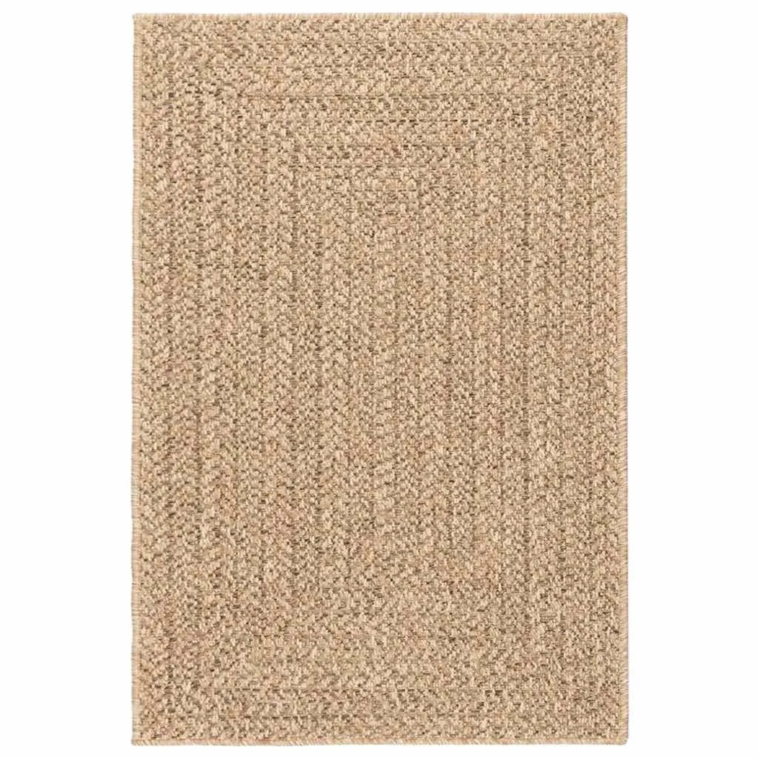 vidaXL Teppich ZIZUR Beige 100x200 cm Jute-Optik Indoor und Outdoor 4010392 günstig online kaufen