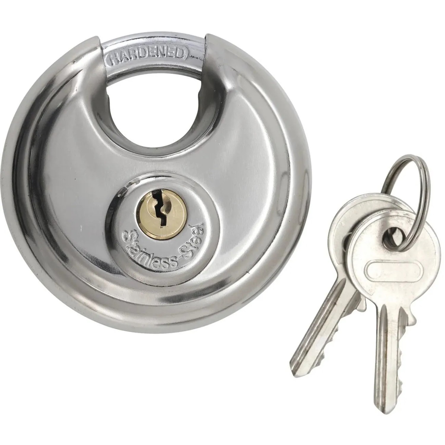 Westfalia Rundschloss 70 mm aus Stahl Silber