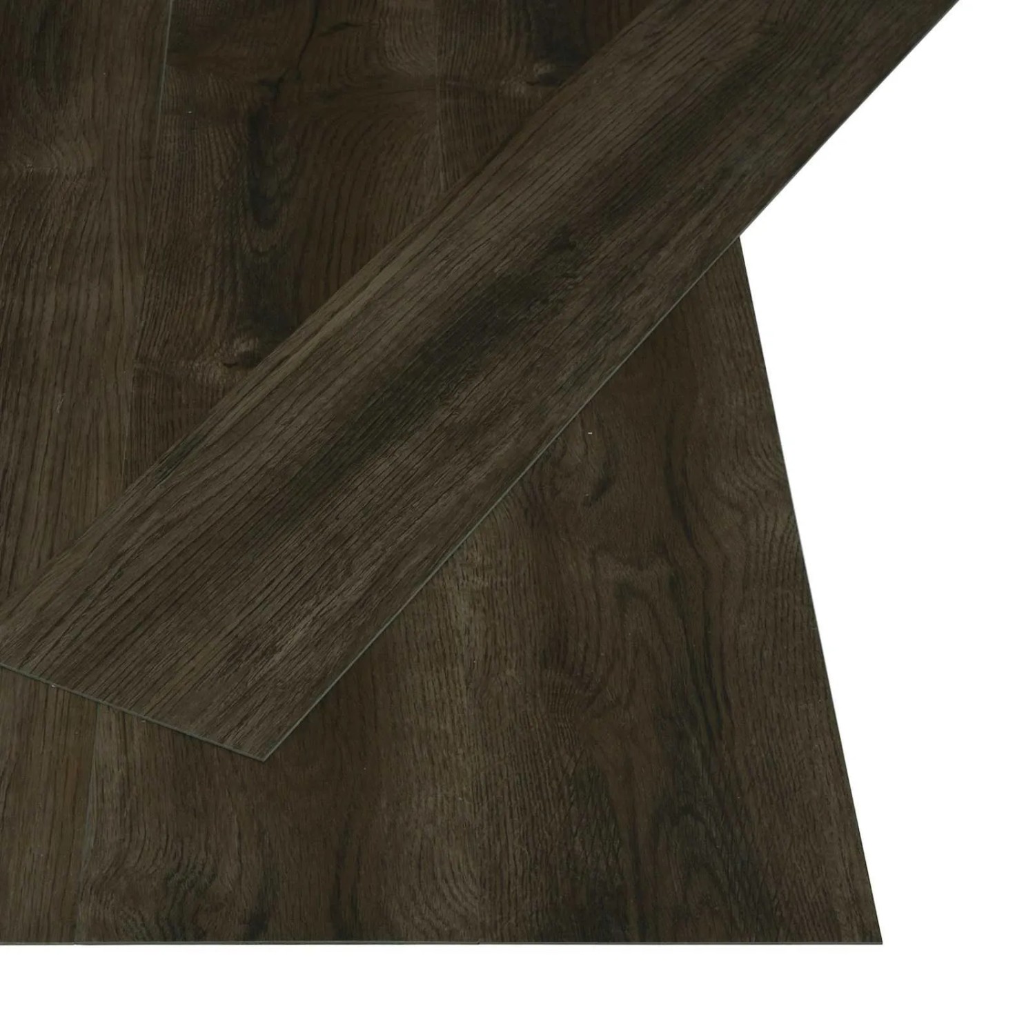 vidaXL Selbstklebende Bodenbelagsdiele 32 Stk Dunkelbraun 4,46 m² PVC 42046268