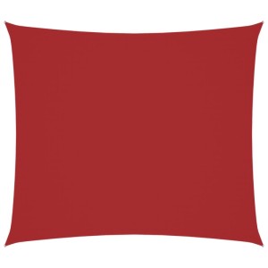 Rechteckiges, rotes Furnicato Sonnensegel aus Oxford Gewebe, 2x2,5m. Ideal für Garten & Terrasse.