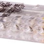 5-polige Steckklemme, transparent mit gelbem Hebel, für Leiter Ø 0,5-2,5 mm.