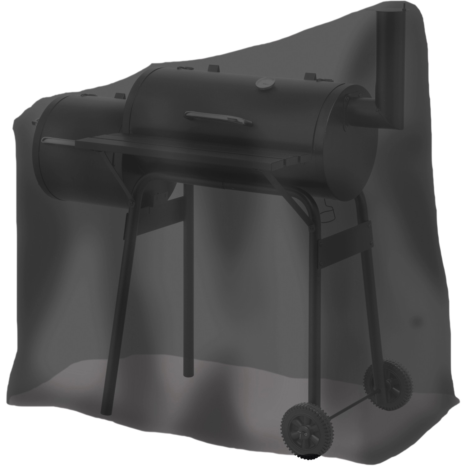 tepro Universal Abdeckhaube für Smoker klein ca. 114 cm x 109,2 cm Schwarz