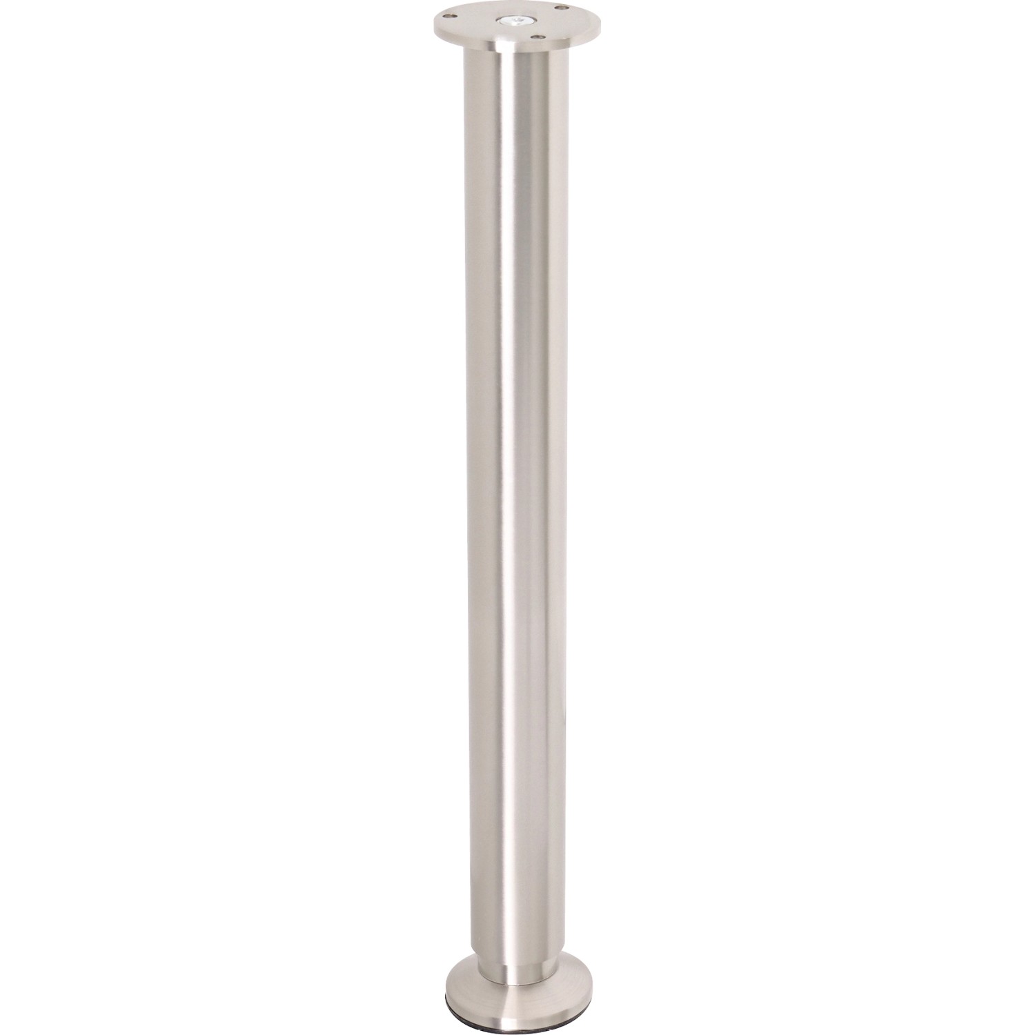 Wagner Möbelfuß Classic Ø 3,8 cm Justierbar 40 cm - 41,8 cm Edelstahl-Optik