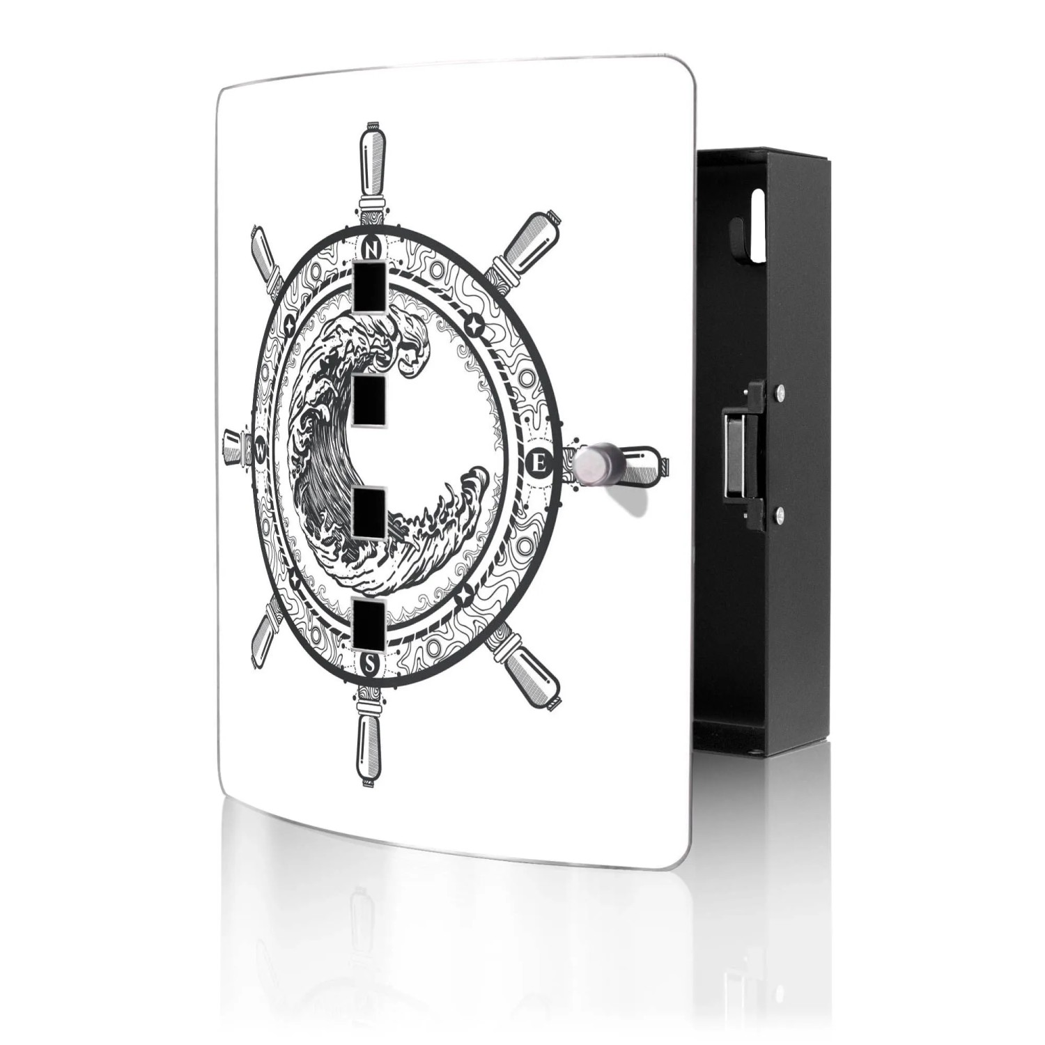 Banjado Design Schlüsselkasten Aus Edelstahl Für 10 Schlüssel 24x21,5x7cm M günstig online kaufen