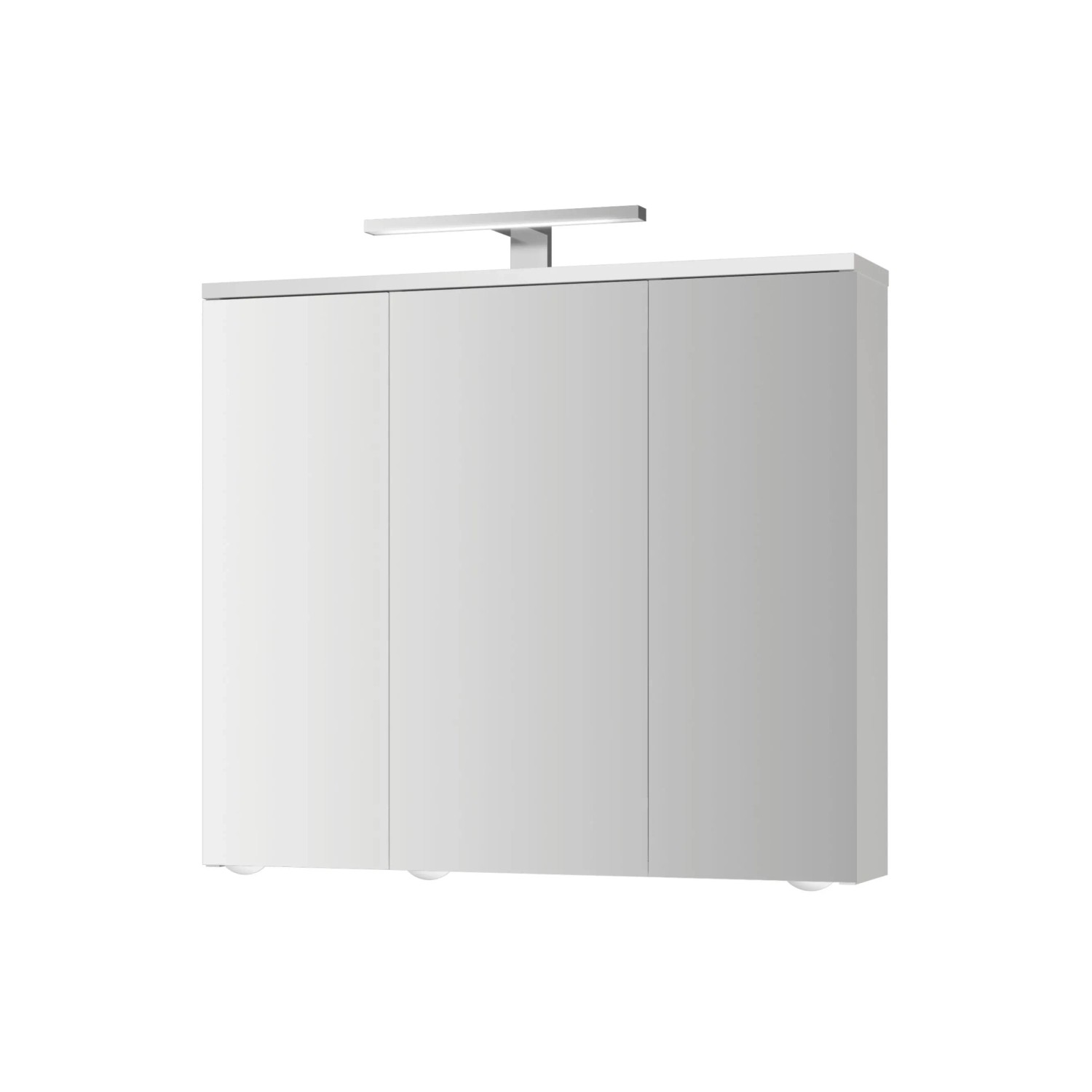 Jokey Spiegelschrank Arda LED 72 cm x 68 cm Weiß Hochglanz