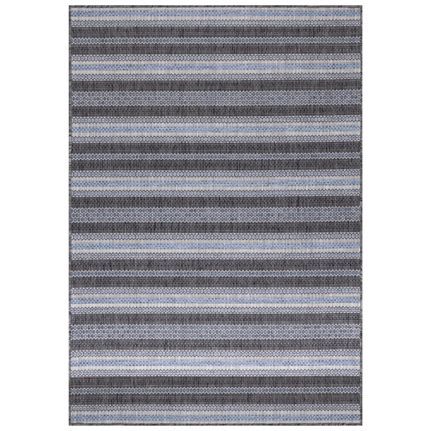 Ayyildiz Outdoor-Teppich Sunny 4411 Schwarz 80 cm x 150 cm günstig online kaufen