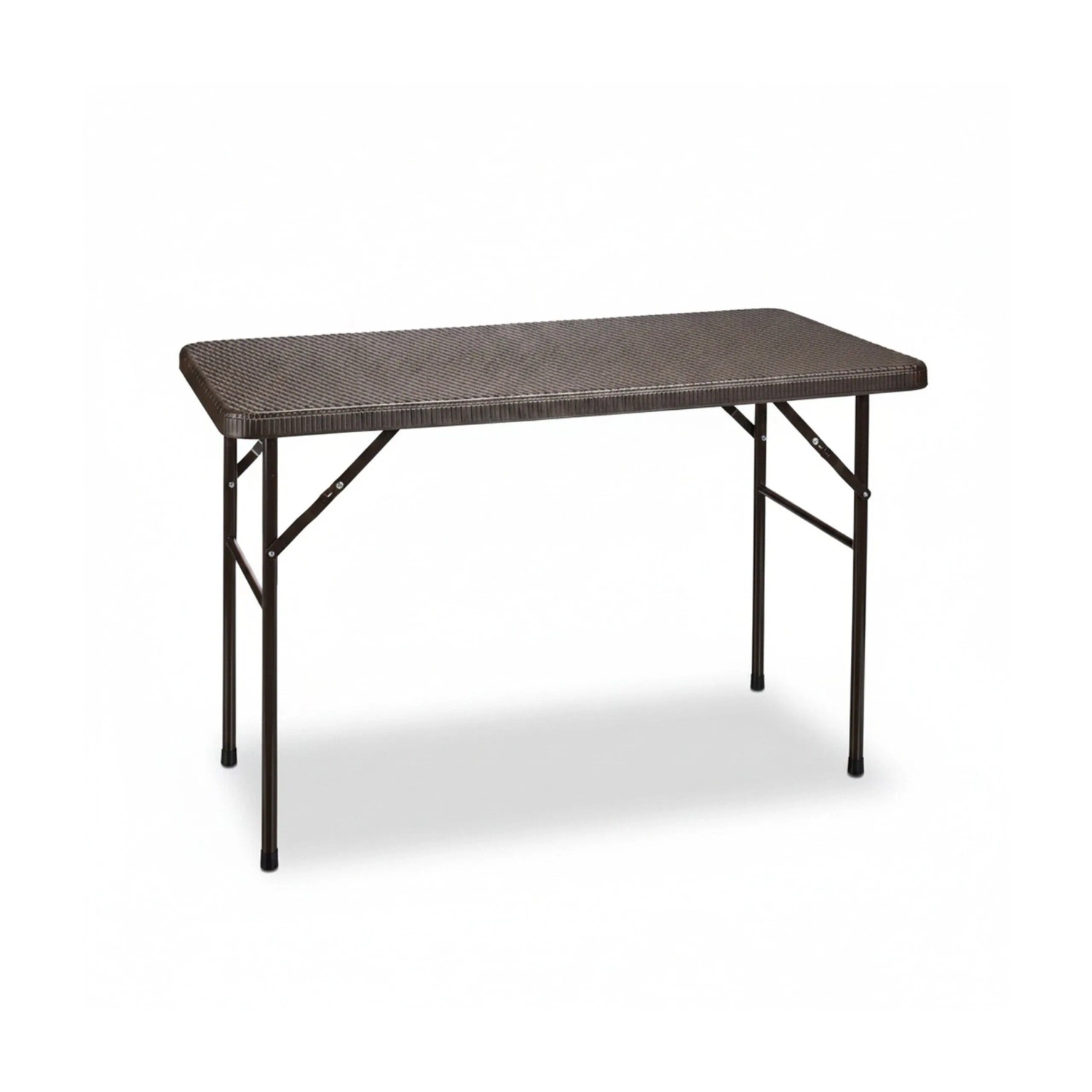 Relaxdays Gartentisch Rechteckig Kunststoff Braun Klappbar 74 cm x 121,5 cm x 61,5 cm 8,1 kg