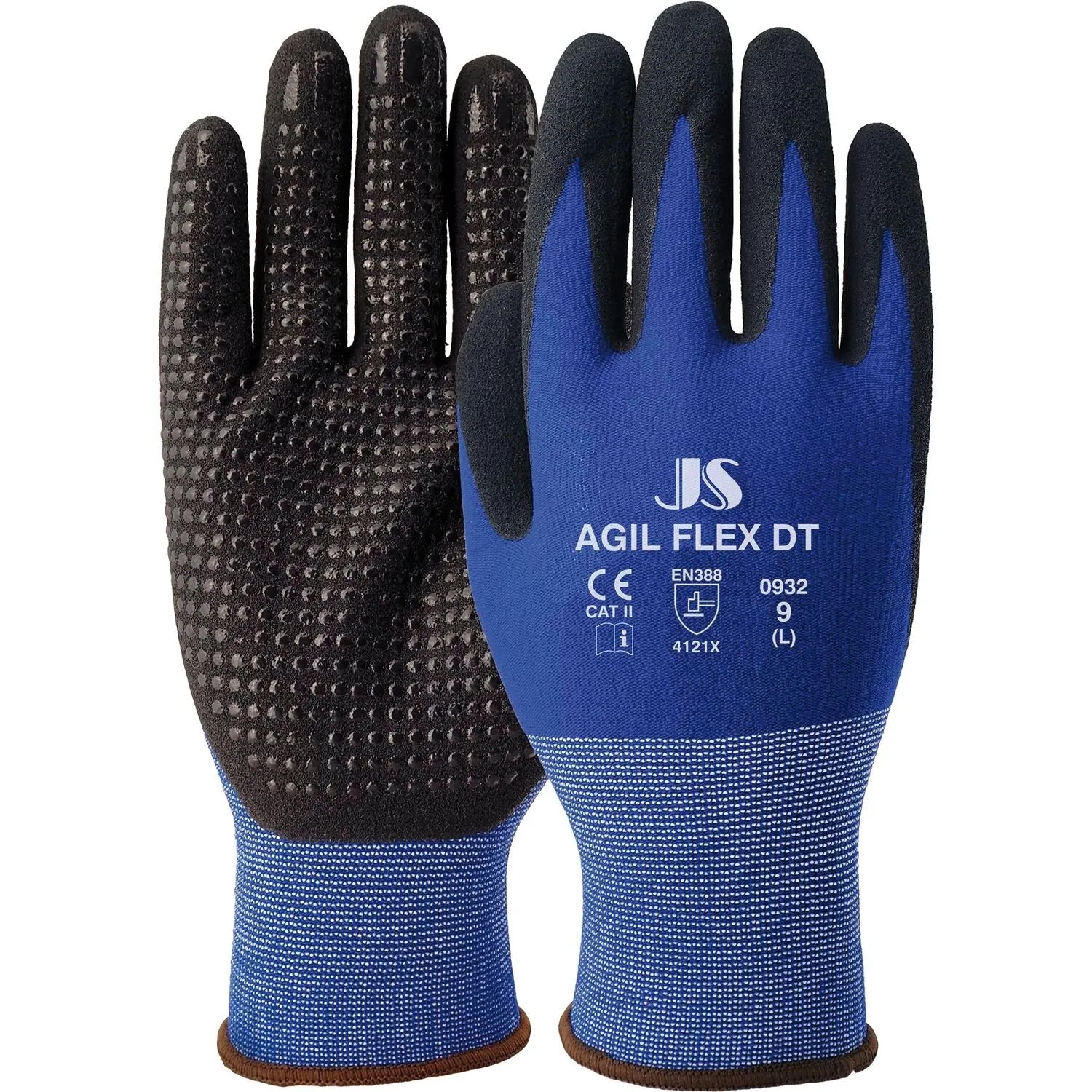 Staffl Agil Flex-Dt Montagehandschuhe Größe 8 Blau-schwarz 12 Paar