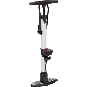 OBI Hochleistungs-Standluftpumpe mit Digitalmanometer zum Aufpumpen von Fahrradreifen.