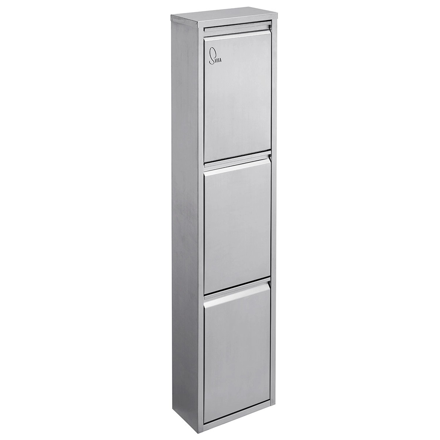 Svita V3X8 Mülleimer Wandbefestigung Mülltrennsystem 3 Fächer 3x8L 24 Liter günstig online kaufen