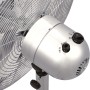 Detailaufnahme: Chrom Standventilator SV 50-40, Ø 40 cm, mit Bedienelementen.