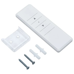 Fernbedienung, Halterung, Schrauben und Dübel für furnicato Markise, automatische Einziehbar, Anthrazit.
