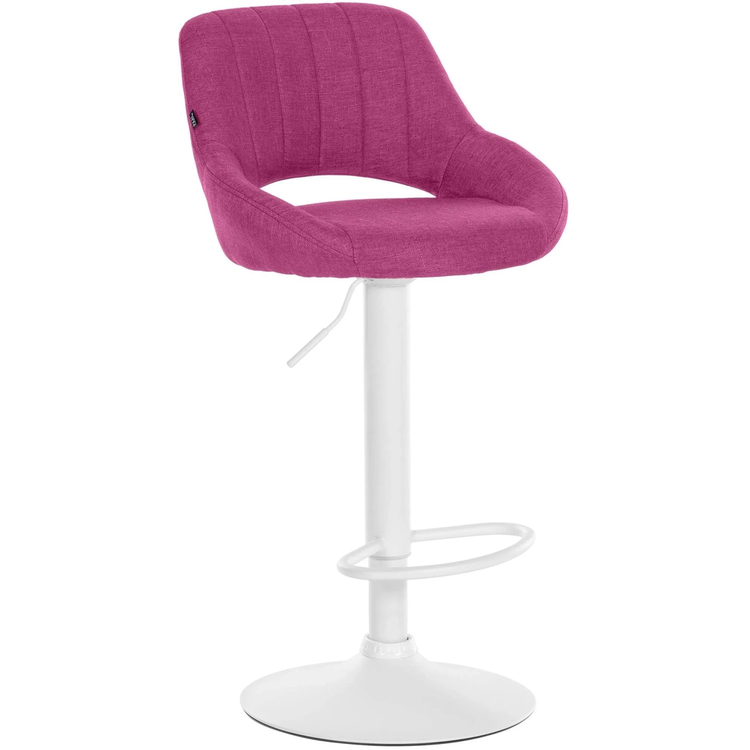 CLP Barhocker Milet Stoff Lila/Weiß