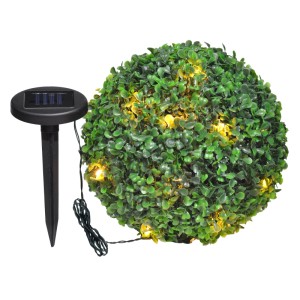 Globo-Leuchtgegenstand Solarleuchte Schwarz Ø 28 cm IP44