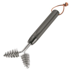 Weber Grillbürste für Gusseisenroste, Grillreiniger mit ergonomischem Griff.